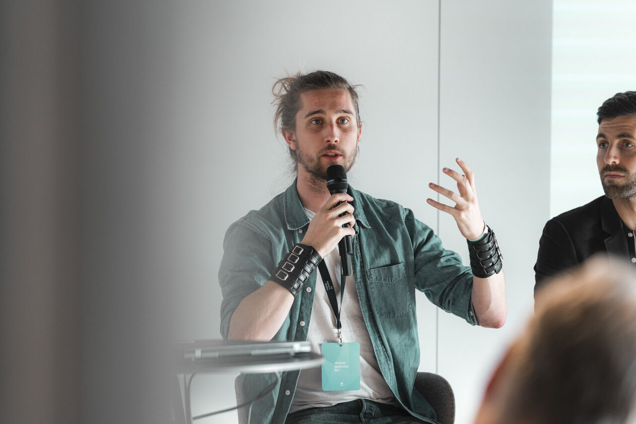 Martin Vielvoye on a panel about AI and work